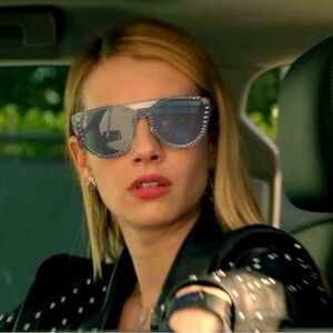 Versace Studded Cat Eye Sunglasses